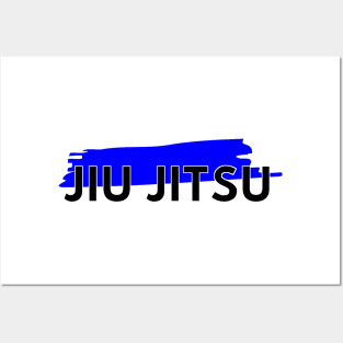 Brazilian Jiu Jitsu bjj blue belt Posters and Art